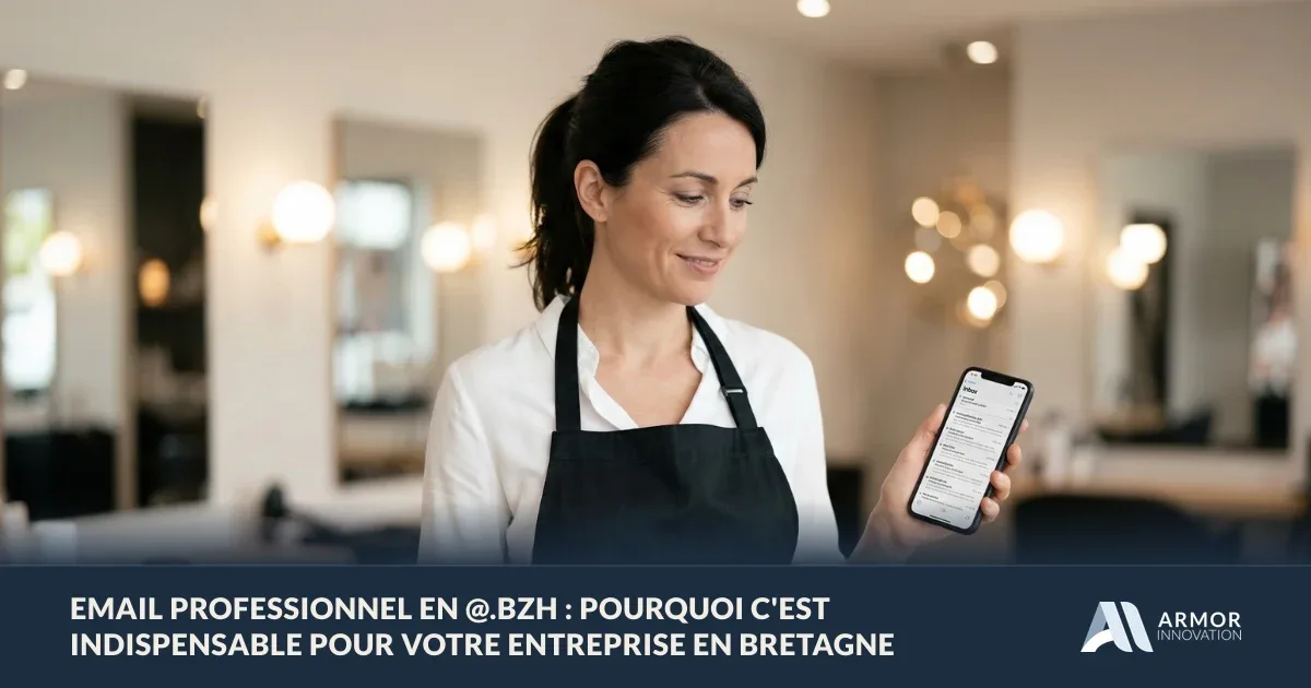 Email professionnel en @.bzh pour votre entreprise en Bretagne, Armor Innovation