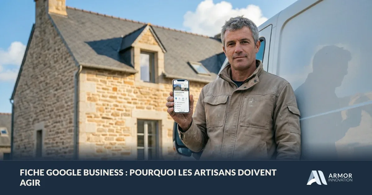 Fiche Google Business pour artisans, Armor Innovation